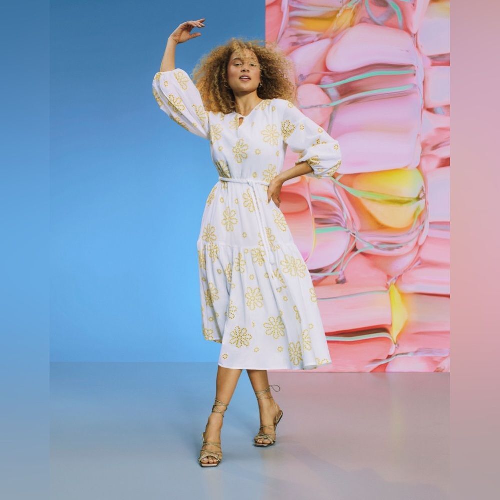 Target x Alexis Yellow Flower Dress